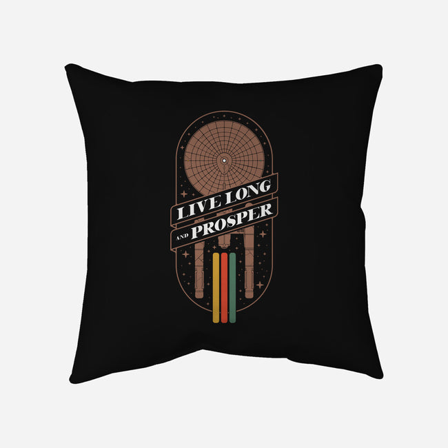 Live Long And Retro-None-Removable Cover-Throw Pillow-BadBox