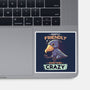 Sometimes Crazy-None-Glossy-Sticker-Geekydog