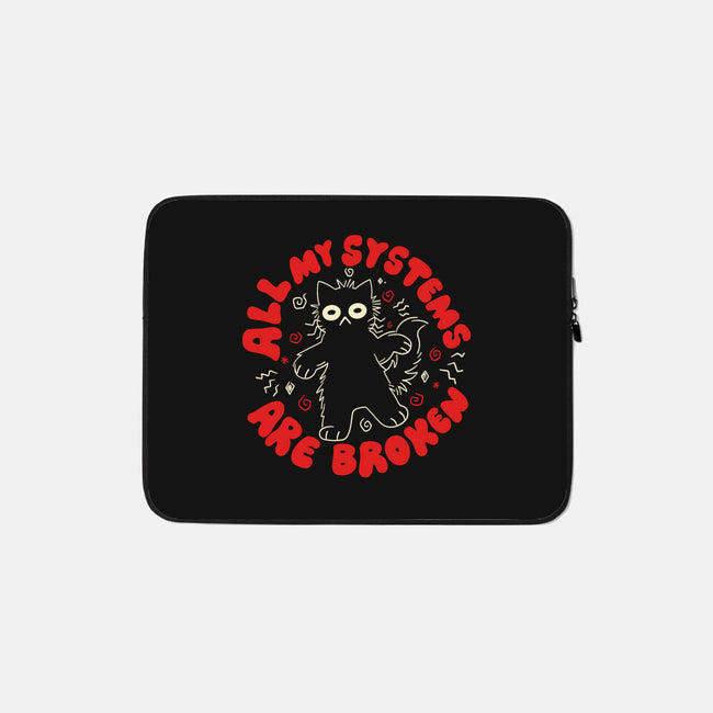 All My Systems-None-Zippered-Laptop Sleeve-yumie