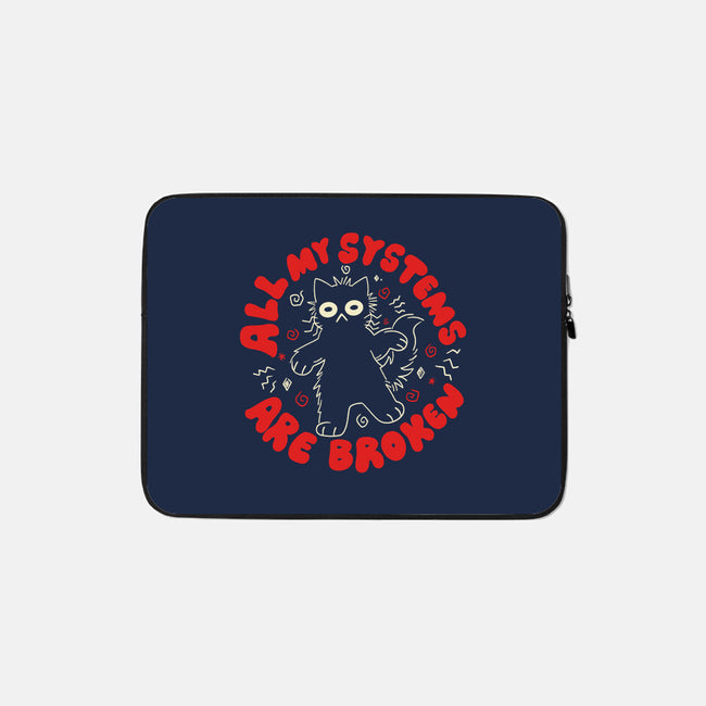 All My Systems-None-Zippered-Laptop Sleeve-yumie