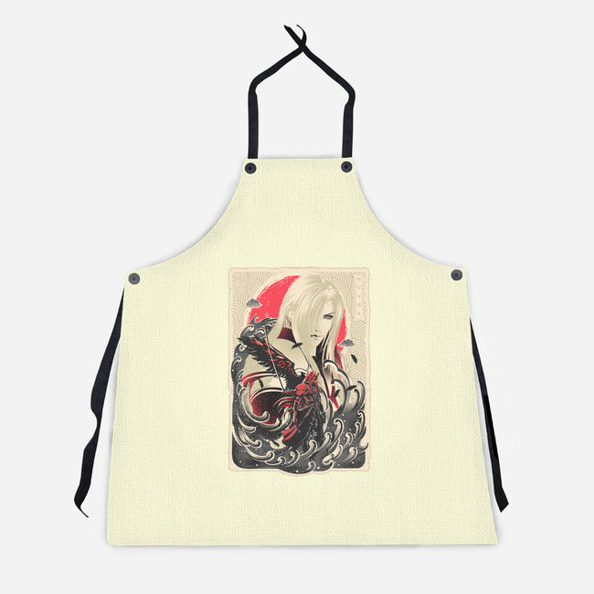 Great Wave Sephiroth-Unisex-Kitchen-Apron-hypertwenty