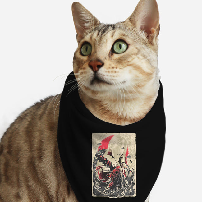 Great Wave Sephiroth-Cat-Bandana-Pet Collar-hypertwenty