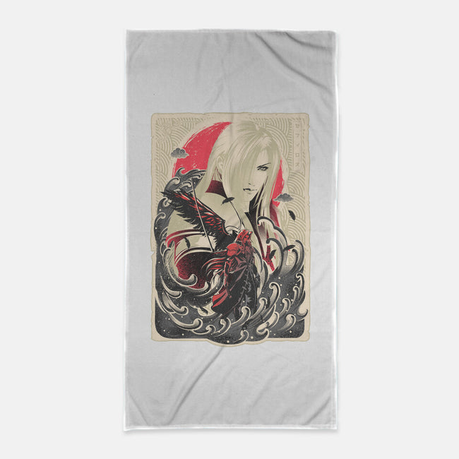 Great Wave Sephiroth-None-Beach-Towel-hypertwenty