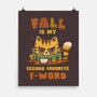 Fall Feline-None-Matte-Poster-kg07