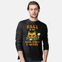 Fall Feline-Mens-Long Sleeved-Tee-kg07