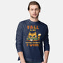 Fall Feline-Mens-Long Sleeved-Tee-kg07