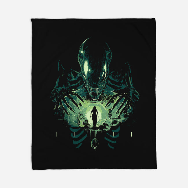 Xenomorph Return-None-Fleece-Blanket-IKILO