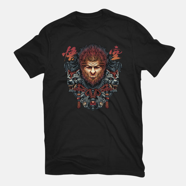 The Legend Of The Monkey King-Mens-Heavyweight-Tee-glitchygorilla