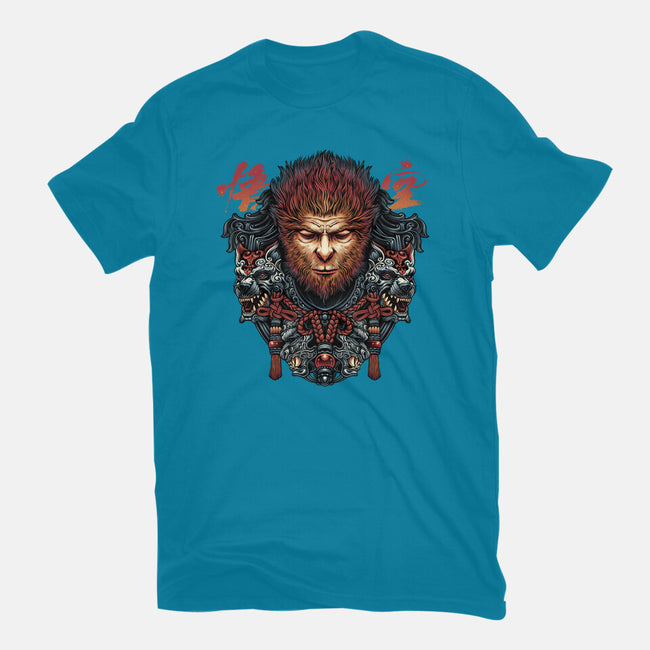 The Legend Of The Monkey King-Mens-Heavyweight-Tee-glitchygorilla