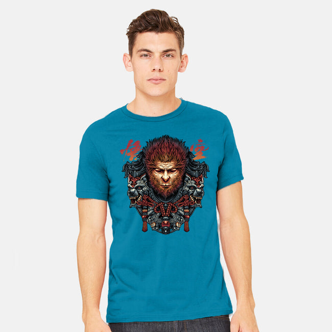 The Legend Of The Monkey King-Mens-Heavyweight-Tee-glitchygorilla