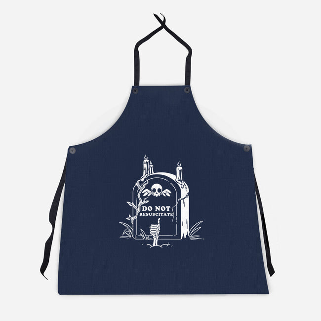 Do Not Resuscitate Grave-Unisex-Kitchen-Apron-tobefonseca