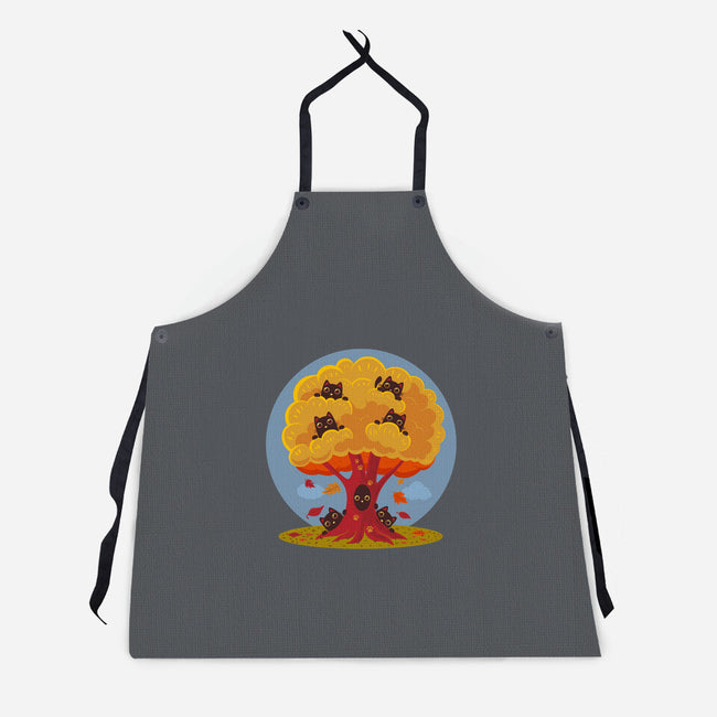 Kitty Tree-Unisex-Kitchen-Apron-erion_designs