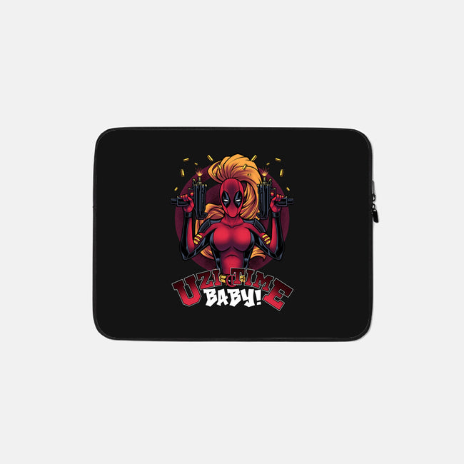 Uzi Time Baby-None-Zippered-Laptop Sleeve-Cattoc_C