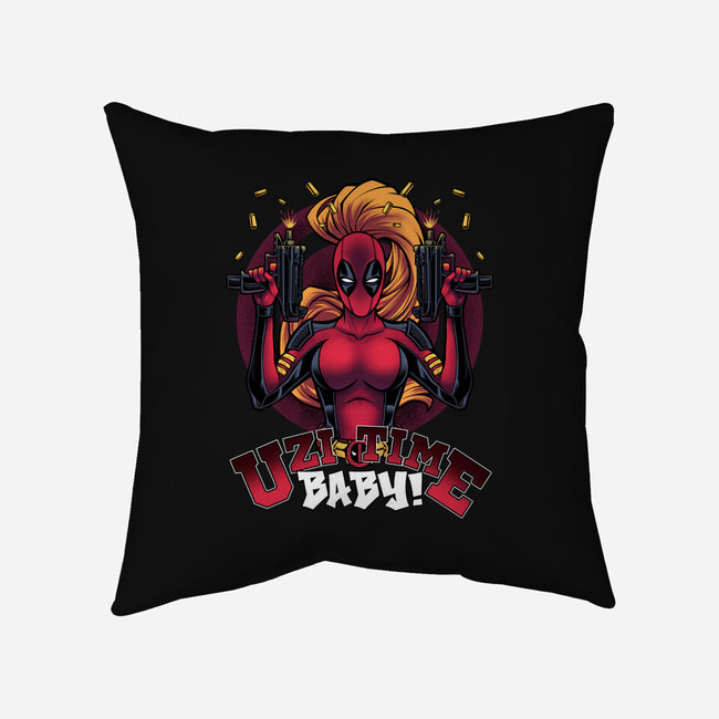 Uzi Time Baby-None-Removable Cover-Throw Pillow-Cattoc_C