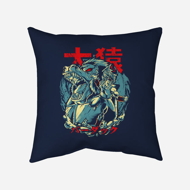 Oozaru Father-None-Removable Cover-Throw Pillow-Diego Oliver