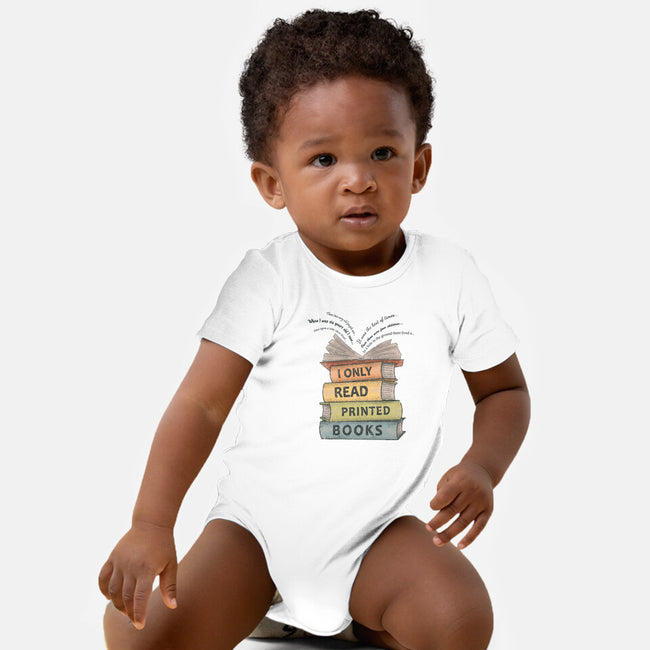 Vintage Reader-Baby-Basic-Onesie-NMdesign