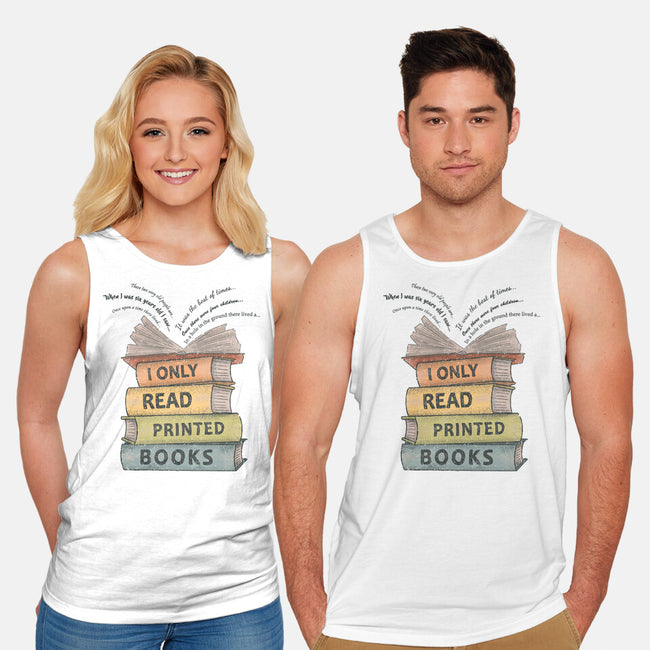 Vintage Reader-Unisex-Basic-Tank-NMdesign