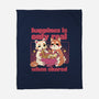 Happiness Shared-None-Fleece-Blanket-yumie