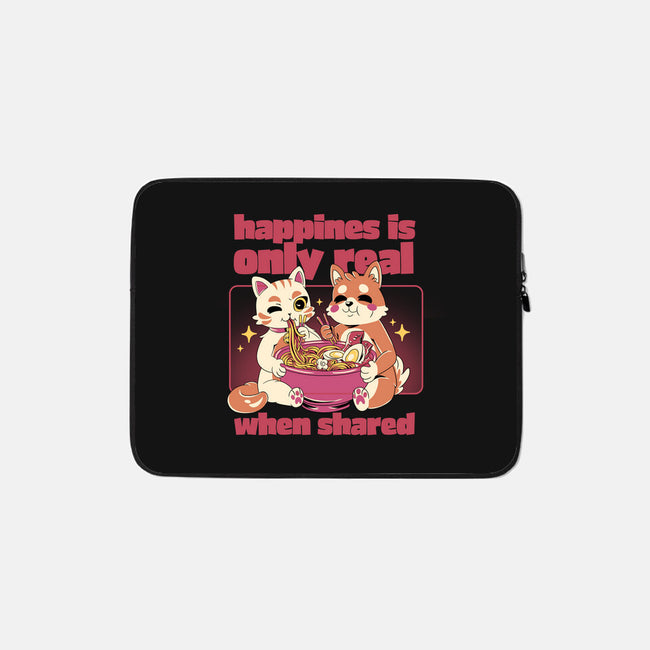 Happiness Shared-None-Zippered-Laptop Sleeve-yumie