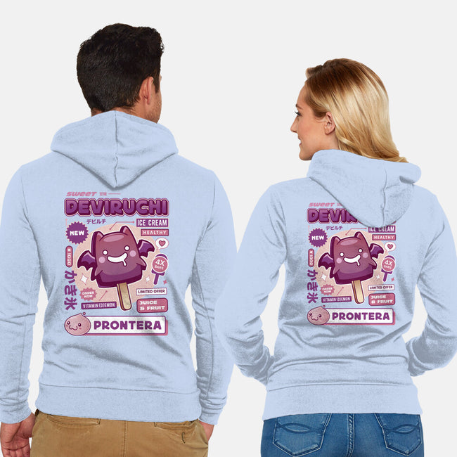 Deviruchi Ice Cream-Unisex-Zip-Up-Sweatshirt-LAGELANTEE