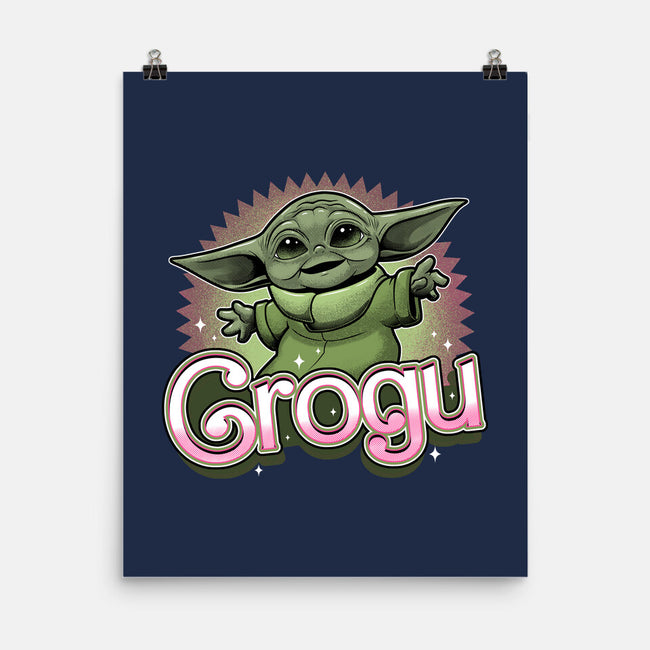 Grogu Doll-None-Matte-Poster-Astrobot Invention