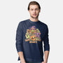 Scary Movie Night-Mens-Long Sleeved-Tee-Skullpy