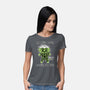 BJ Badness level-Womens-Basic-Tee-paulagarcia