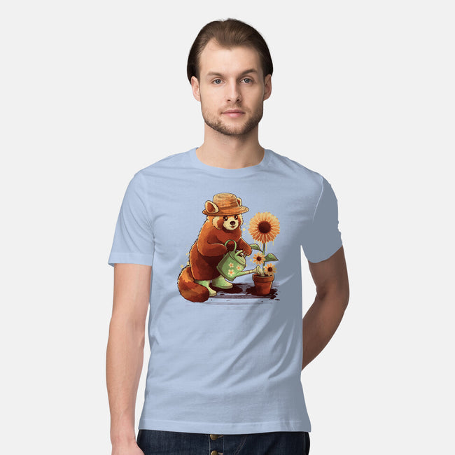 Red Panda Gardener-Mens-Premium-Tee-NemiMakeit