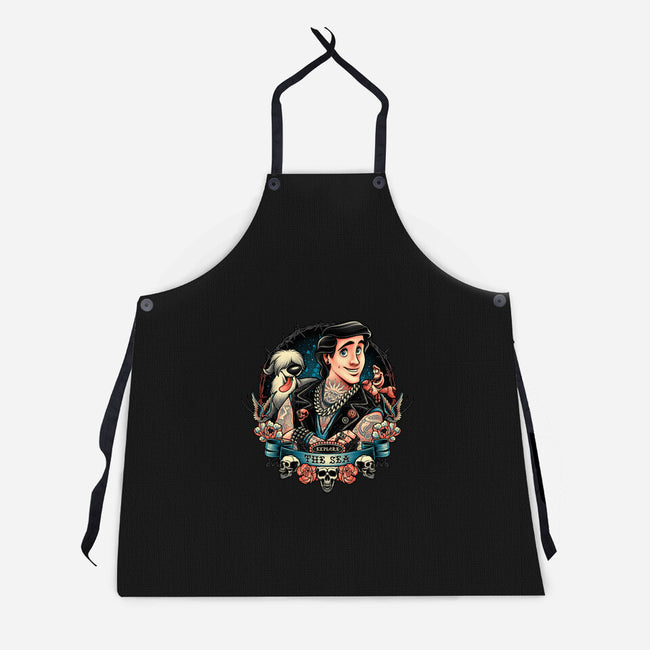 Explore The Sea-Unisex-Kitchen-Apron-momma_gorilla