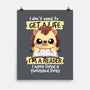 Reader Hedgehog-None-Matte-Poster-NemiMakeit