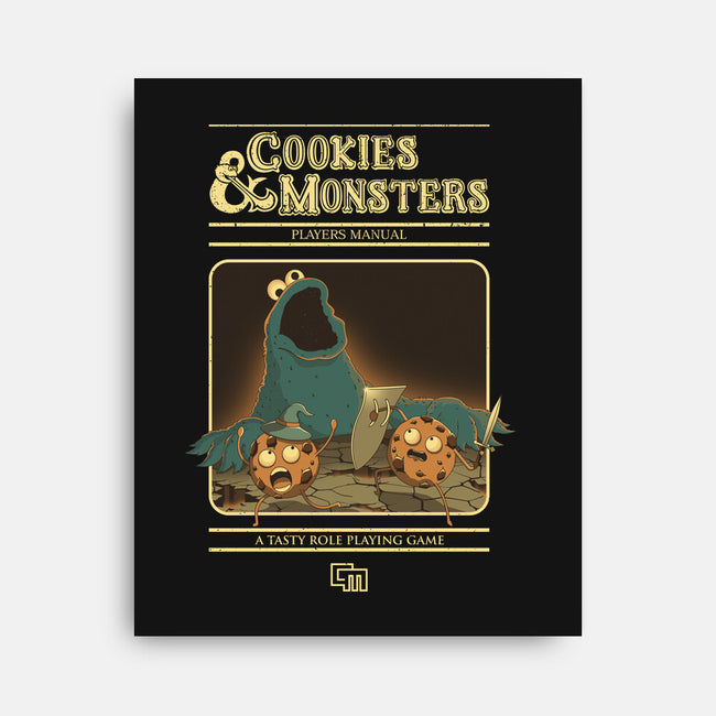 Cookies & Monsters-None-Stretched-Canvas-retrodivision