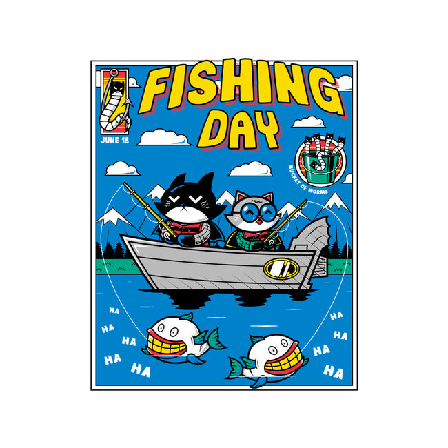 Gotham Fishing Day-None-Fleece-Blanket-krisren28