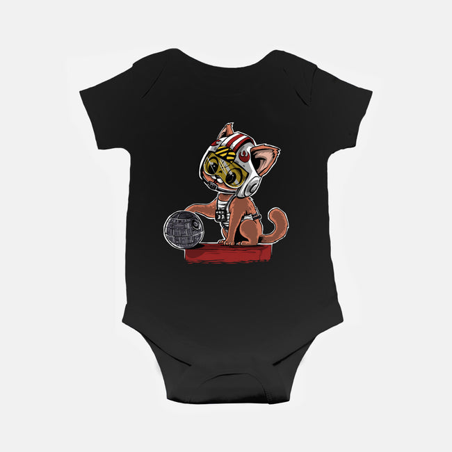 Destroying The Death Star-Baby-Basic-Onesie-zascanauta