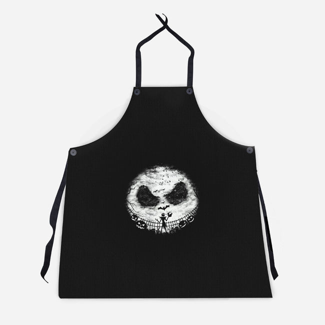 Pumpkin Landscape-Unisex-Kitchen-Apron-dandingeroz