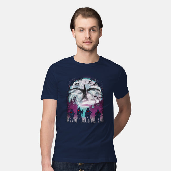 There's Something Strange-mens premium tee-vp021