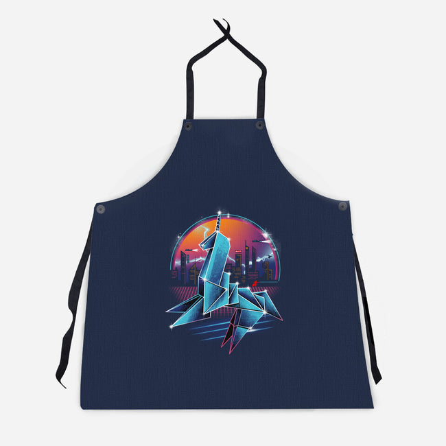 Silver Origami-unisex kitchen apron-vp021