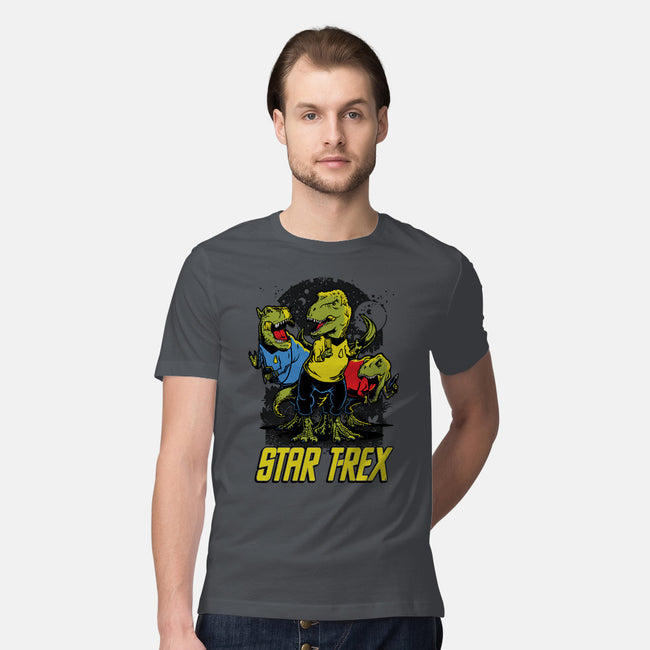 Star T-Rex-mens premium tee-Captain Ribman