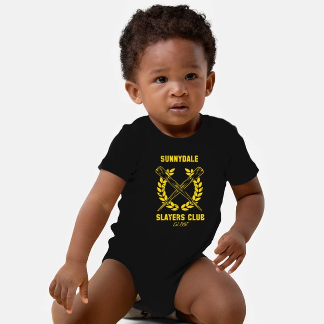 Sunnydale Slayers Club-baby basic onesie-stuffofkings