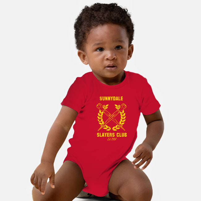 Sunnydale Slayers Club-baby basic onesie-stuffofkings