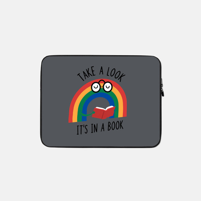 Rainbow Reader-none zippered laptop sleeve-wearviral