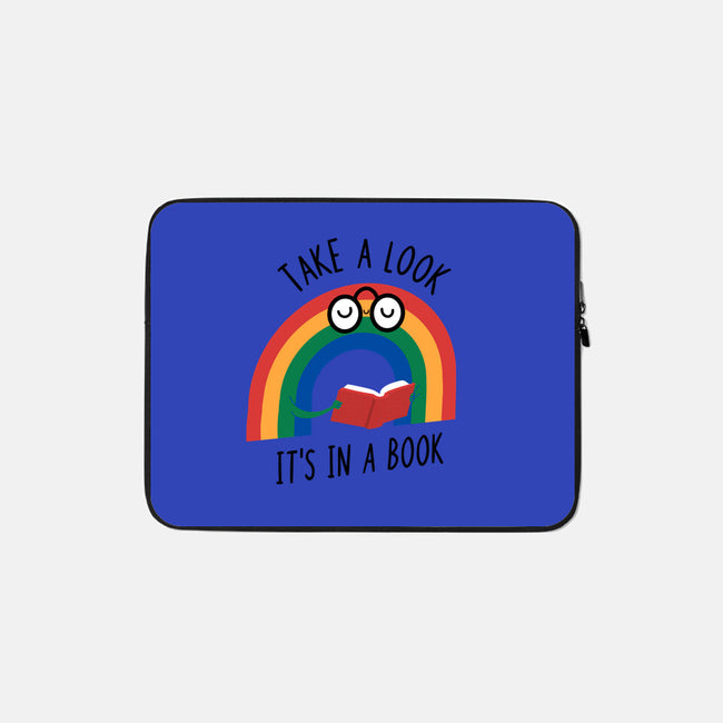 Rainbow Reader-none zippered laptop sleeve-wearviral