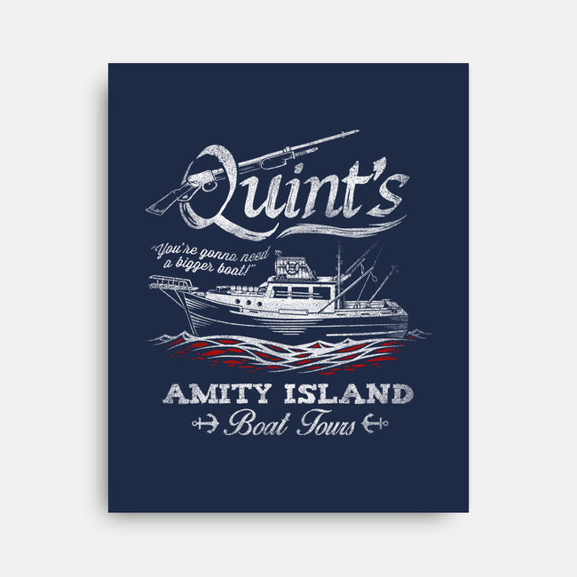 Quint's Boat Tours-none stretched canvas-Punksthetic