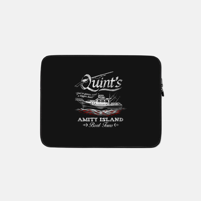 Quint's Boat Tours-none zippered laptop sleeve-Punksthetic