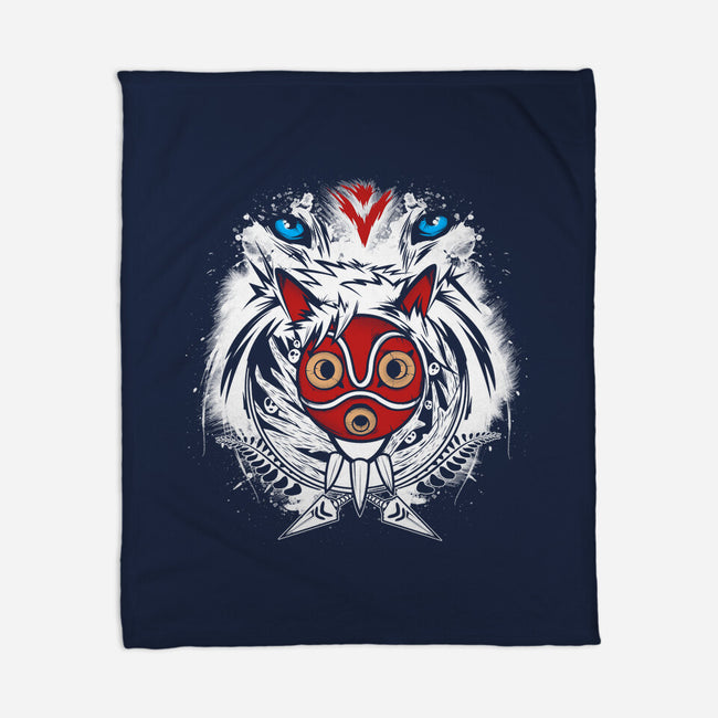 Forest Spirit Protector-none fleece blanket-InkOne