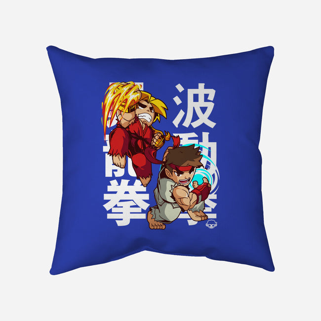 Mini Fighters-none removable cover w insert throw pillow-mankeeboi