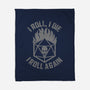 I Roll Again-none fleece blanket-flying piggie designs