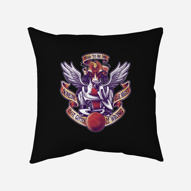 Had To Be Me-none removable cover throw pillow-KindaCreative