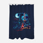 Final Wars-none polyester shower curtain-KindaCreative