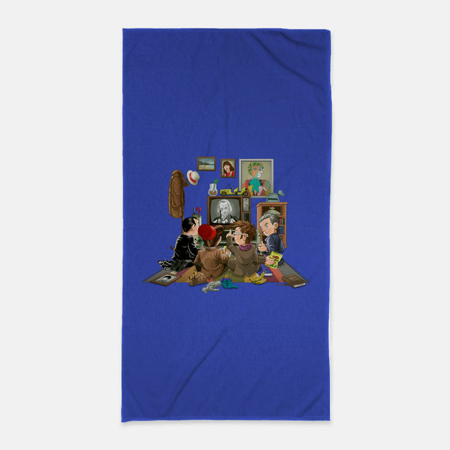 50 Years of the Doctor-none beach towel-saqman