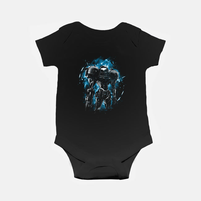 Galactic Bounty Hunter-baby basic onesie-kharmazero